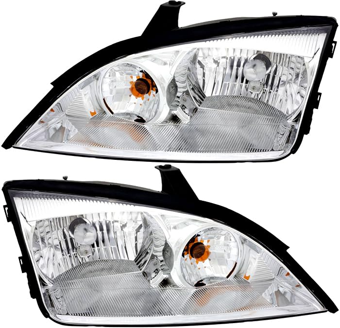 For Ford Focus Headlights Lamps Set 2005 2006 2007 Halogen Driver and Passenger Side