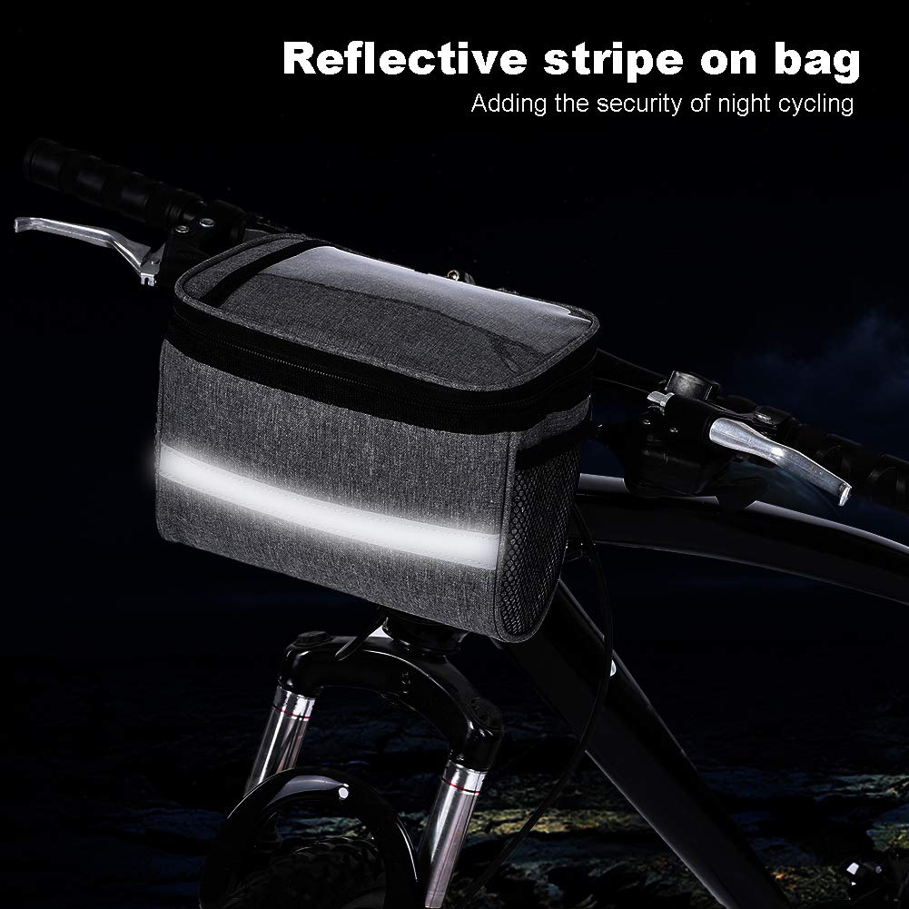 ycle Handlebar Bag ycle Frame Phone Pouch Bike Front Tube Saddle Bag With Reflective Stripe For Mountain Bike Cycling Basket Storage Pack Accessories