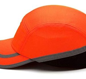 Pyramex Safety HP500 Baseball Bump Cap, Hi-vis Orange