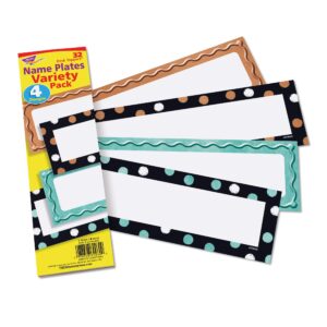 I ♥ Metal Dots & Embossed Name Plates Variety Pack, 32 Count