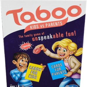 Hasbro Gaming Taboo Kids vs. Parents Family Board Game Ages 8 and Up