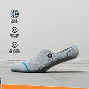 Stance No Show Gamut 2 Socks [3 Pack] (Medium, Grey Heather)