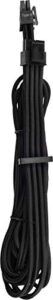 corsair premium individually sleeved eps12v/atx12v cables – black, 2 yr warranty, for corsair psus