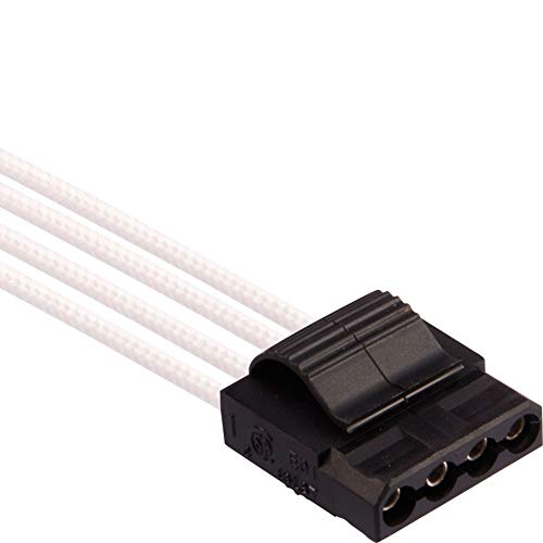 CORSAIR Premium Individually Sleeved PSU Cables Pro Kit for Corsair PSUs – White, 2 Year Warranty