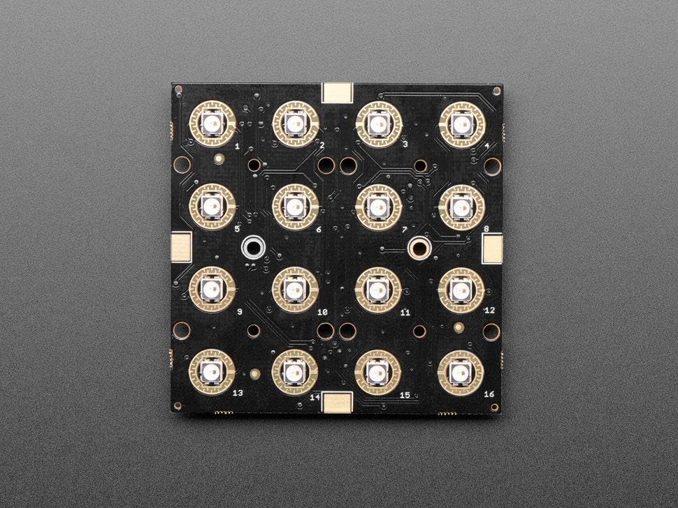 Adafruit NeoTrellis RGB Driver PCB for 4x4 Keypad (3954)