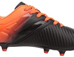 Vizari Liga FG Soccer Shoes for Kids, Firm Ground Outdoor Soccer Shoes for Kids (8, Black/Orange)