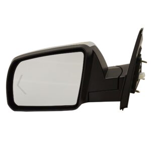 Kool Vue Mirror Compatible with 2007-2013 Toyota Tundra and 2008-2013 Sequoia Driver Side With Heated, Power Folding, In-glass Signal Light, Puddle Light