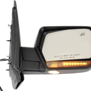 Kool-Vue Mirror Compatible with 2007-2010 Ford Expedition Passenger Side With Heated, Manual Folding, Puddle Light FO1321363