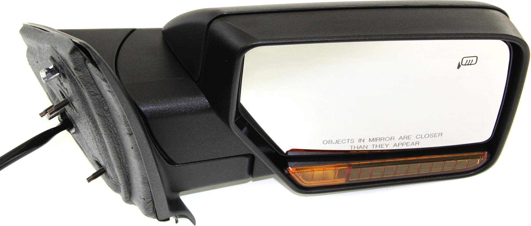 Kool-Vue Mirror Compatible with 2007-2010 Ford Expedition Passenger Side With Heated, Manual Folding, Puddle Light FO1321363