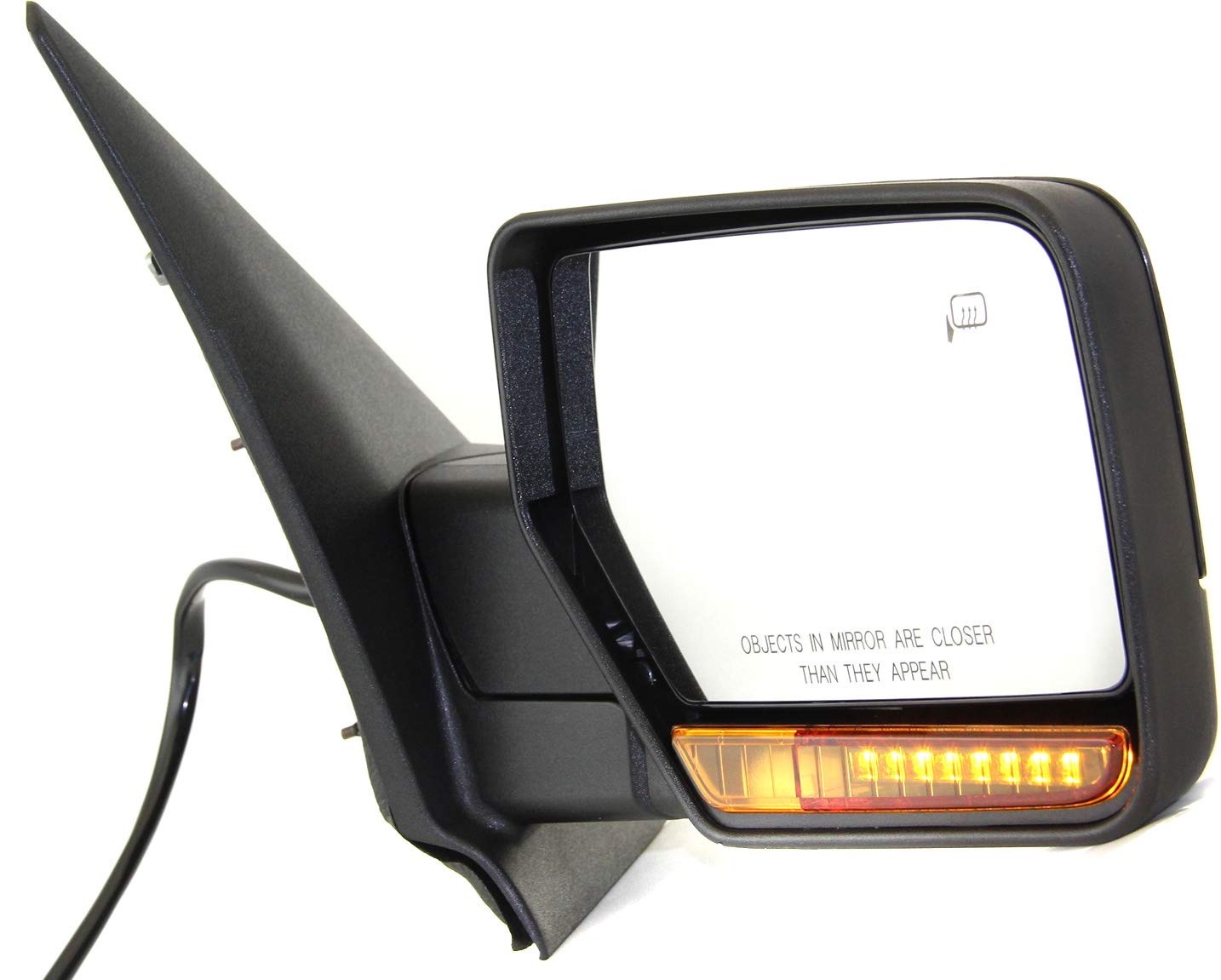 Kool-Vue Mirror Compatible with 2007-2010 Ford Expedition Passenger Side With Heated, Manual Folding, Puddle Light FO1321363