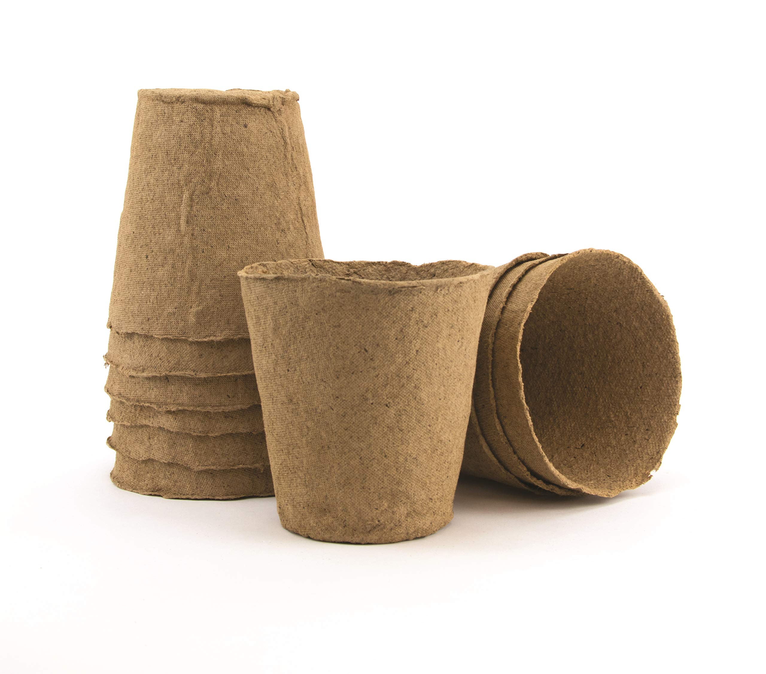 Burpee Biodegradable 4.5" Round Natural Fiber, 10 pots