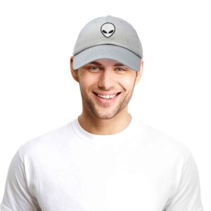 DALIX Alien Head Baseball Cap Mens and Womens Hat in Gray