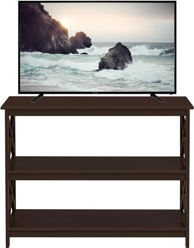 Yaheetech Television Stands & Entertainment Centers with 3 Tier Storage Shelf TV Stand for Living Room, Espresso