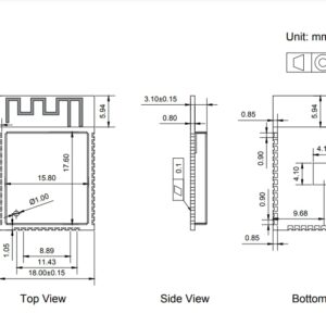 ESP-WROOM-32 Espressif Module 2.4 GHz Dual Core WLAN ESP-32 Bluetooth and WiFi Low Power Module 4M Flash X 5 PCS