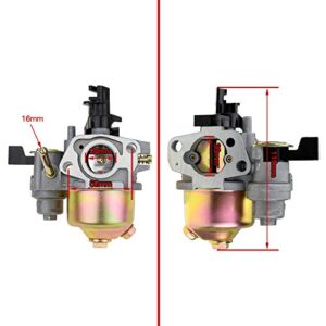 Carb Carburetor with Gaskets Fuel Line Filter for Predator 196cc 212cc 6.5hp Coleman Powersports CT200U Trail 200 CT200U-EX BT200X Baja Warrior MB200 Mini bike KT196 Twister 80T Go Kart Cart Parts