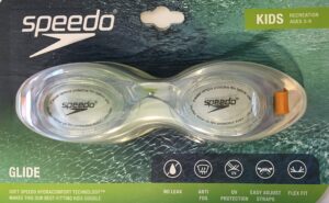 speedo kids glide goggle - uv yellow