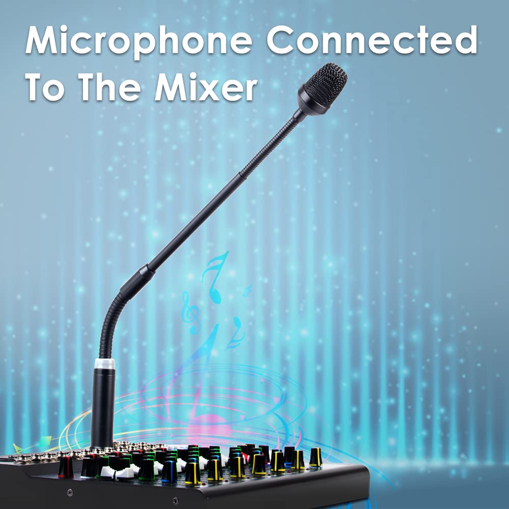 Depusheng Professional Dynamic DJ Microphone for Mixer Dedicated Disc Shouting Microphone KTV Bar Gooseneck DJ Mic