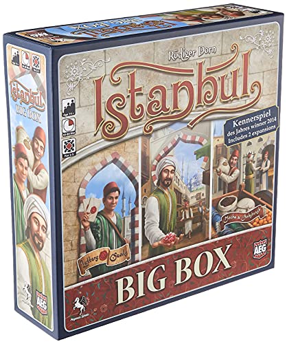 Alderac Entertainment Group (AEG) Istanbul Big Box - Board Game, Collect Gems, Be a Master Merchant, 2 to 5 Players, 40 to 60 Minute Play Time, for Ages 10 and Up, Alderac Entertainment Group (AEG)