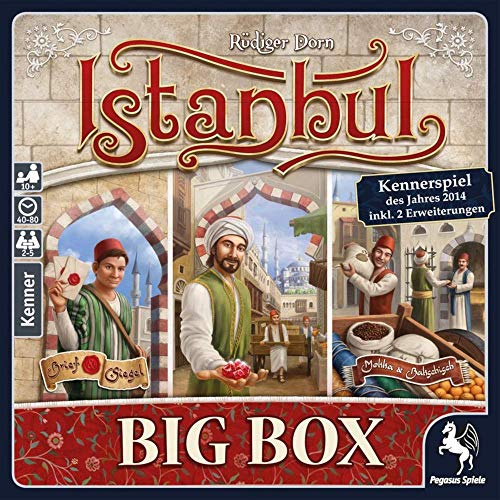 Alderac Entertainment Group (AEG) Istanbul Big Box - Board Game, Collect Gems, Be a Master Merchant, 2 to 5 Players, 40 to 60 Minute Play Time, for Ages 10 and Up, Alderac Entertainment Group (AEG)