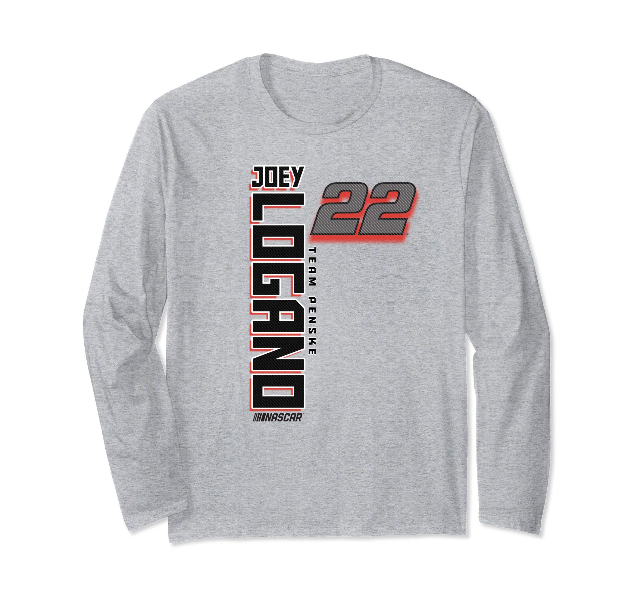 NASCAR - Joey Logano - Vertical Carbon Fiber Long Sleeve T-Shirt