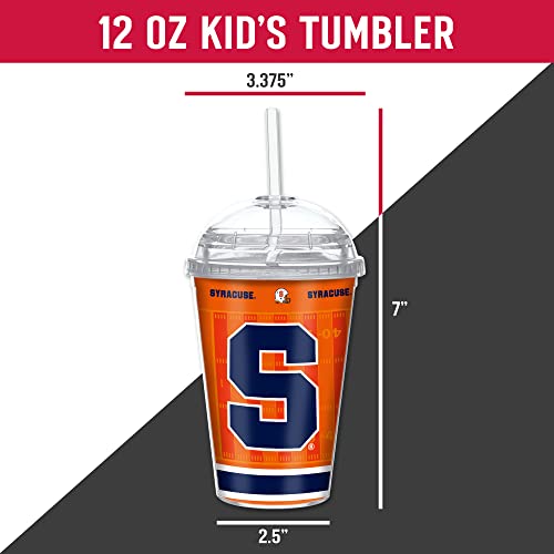 Rico Industries NASCAR Joey Logano Racing 12oz Acrylic Tumbler with Hinged Lid for Youths, Officially Licensed Youth Tumbler with Swirly Straw for NASCAR Fans