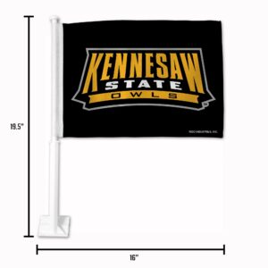 Rico Industries NASCAR Joey Logano Joey Logano Double Sided Double Sided Car Flag - 16" x 19" - Strong Pole That Hooks onto Car/Truck/Automobile
