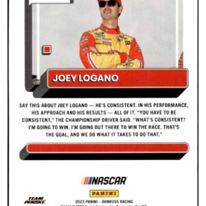 Joey Logano 2023 Donruss #44 NM+-MT+ NASCAR Racing