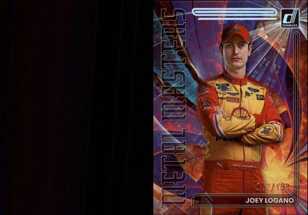 2023 Donruss Racing Metal Masters Holographic #6 Joey Logano S199 Shell-Pennzoil/Team Penske/Ford Official NASCAR Trading Card (Stock Photo Shown, Near Mint to Mint Condition)