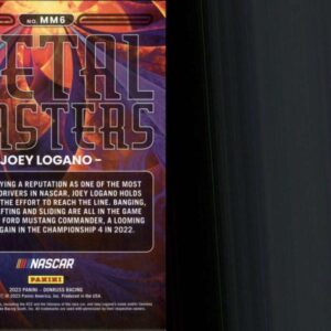 2023 Donruss Racing Metal Masters Holographic #6 Joey Logano S199 Shell-Pennzoil/Team Penske/Ford Official NASCAR Trading Card (Stock Photo Shown, Near Mint to Mint Condition)