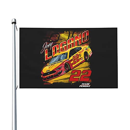 Joey Logano 22 3x5 Ft Flag Double-Sided Printing Banner Indoor Outdoor Decorative Flags Metal Grommets Durable