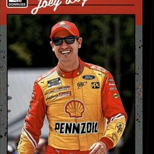 2023 Donruss Racing Silver #128 Joey Logano Shell-Pennzoil/Team Penske/Ford Retro 1990 Official NASCAR Trading Card (Stock Photo Shown, Near Mint to Mint Condition)