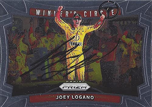 AUTOGRAPHED Joey Logano 2016 Panini Prizm Racing WINNERS CIRCLE KANSAS WIN (#22 Shell Pennzoil) Team Penske Sprint Cup Series Signed NASCAR Collectible Trading Card with COA