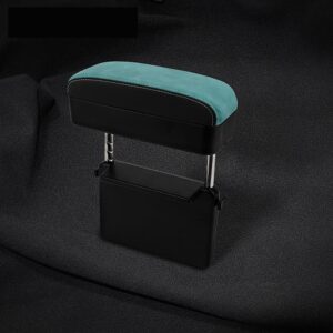 aowis car console armrest box arm rest height adjustable comfort elbow pad universal (black blue)