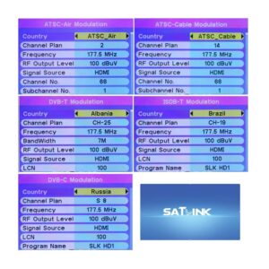 SatLink ST-7000 HDMI to RF Digital Modulator/Encoder Delivers 1080p HDMI Video to TVs as HD ATSC or QAM (J.83B) Channel via Coax Network