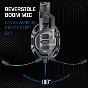RIG 100HS Premium Open Ear Chat Headset Officially Licensed for Playstation PS5, PS4 with Noise Canceling Microphone (Arctic Camo)