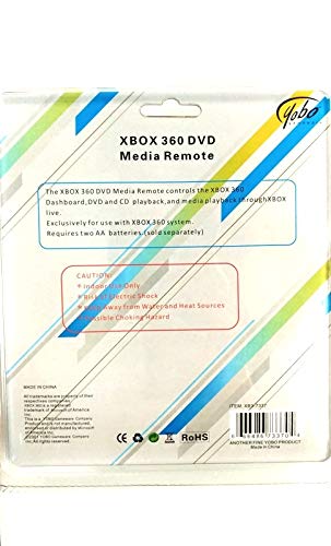 Yobo Xbox 360 DVD Media Remote Control for Microsoft Xbox 360 System