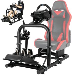 dardoo g920 gaming simulator cockpit compatible with logitech g27 g29 g923, fanatec, thrustmaster t300rs,txrw_base for ps4,xbox pc, wheel stand without wheel, pedal, handbrake and seat