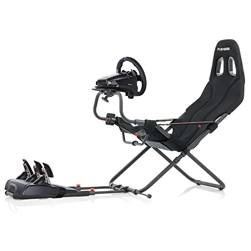 Playseat Challenge Sim Racing Cockpit | Foldable & Adjustable | for High Performance Sim Racing | Compact & Flexible | Supports All Steering Wheels & Pedals | for PC and Console | Actifit Edition