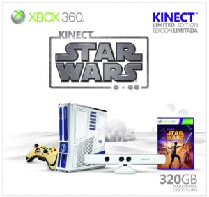 xbox 360 limited edition kinect star wars bundle (renewed)