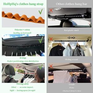 HoHpHq Car Clothes Hanger Bar - Car Travel Accessories Telescopic - Car Living Essentials - Automotive Cloth Racks for Coat Suit,SUV (Green)