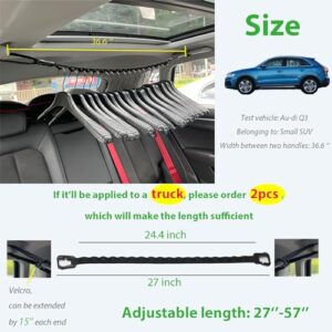 HoHpHq Car Clothes Hanger Bar - Car Travel Accessories Telescopic - Car Living Essentials - Automotive Cloth Racks for Coat Suit,SUV (Green)