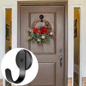 ulafbwur Strong Magnet Hook for Glass Surfaces Magnetic Wreath Hanger 2pcs Load-Bearing Hooks Metal Doors Refrigerators More Durable Versatile Home Garden A