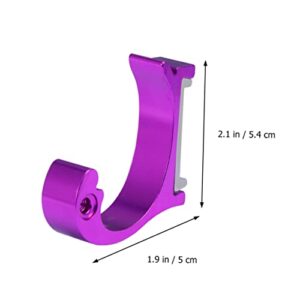 Zerodeko 6 Pcs Clothes Hooks Dolphin Hooks Coat Hook Multi-Function Hook Single Robe Hook Towel Hooks Dolphins Shape Hook Bags Detachable Hook up Bearing Coat Hanger Door Hook Purple