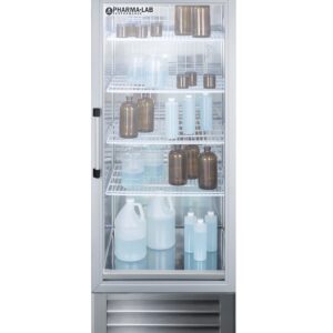 Summit 23 Cu.Ft. Upright Pharmacy Refrigerator Medical - Laboratory - Pharma-Lab 23 cu.ft. all-refrigerator with glass door