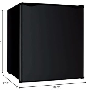 Avanti RM16J1B RM16J 1.6 cu. ft. Compact Refrigerator, Mini-Fridge, in Black