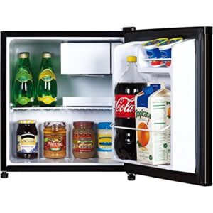 Avanti RM16J1B RM16J 1.6 cu. ft. Compact Refrigerator, Mini-Fridge, in Black