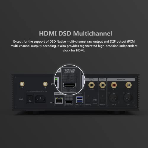 Eversolo DMP-A6 Streamers, Network Player, Music Service and Streaming MQA Full Decode, DAC, DSD512 PCM768kHz/32Bit Bluetooth 5.0, 6’’HD Touchscreen, Exclusive App