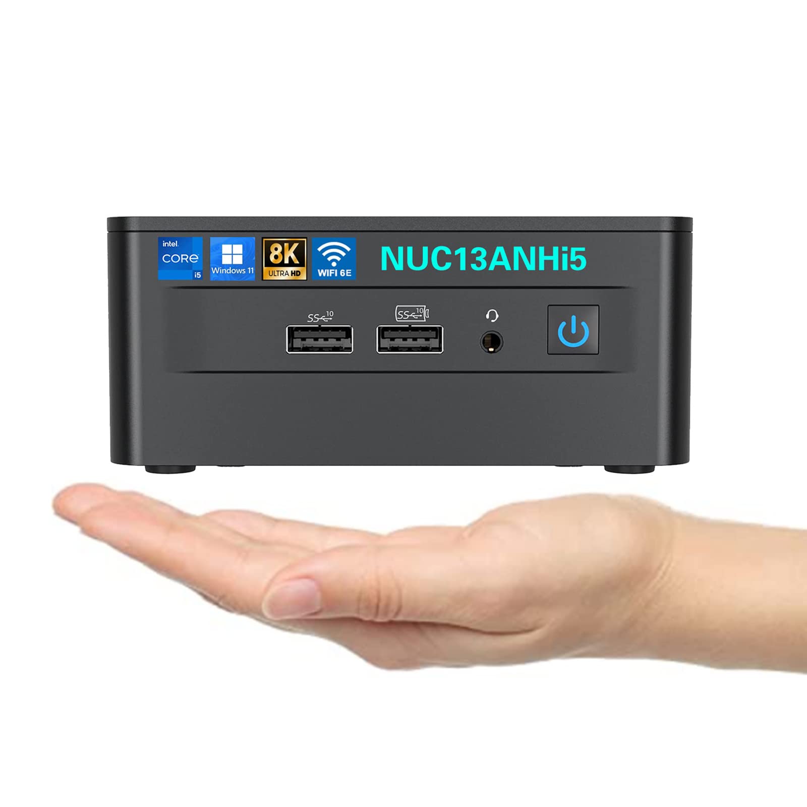 Intel NUC13 Pro NUC13ANHi5 16GB RAM 512GB SSD Mini PC Mini Computer,i5-1340P 12 Core,16 Thread,Win 11 Pro Mini Computers,Up to 4.6 GHz Turbo,NVMe SSD DDR4RAM,WiFi 6E,BT 5.3,8K Support,HTPC,Gaming