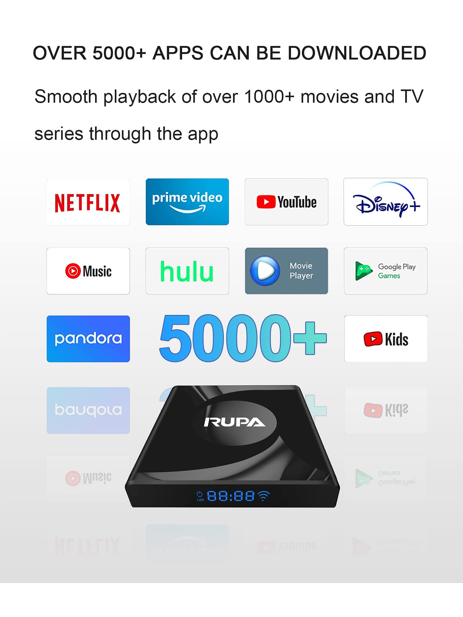 Android TV Box 13.0 4GB RAM 32GB ROM 8K TV Box RK3528 Chip Support WiFi6 BT5.0 USB3.0 Ethernet LAN 3D HDR10 HD Video Streaming Box