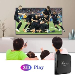 Sofobod Android11.0 Smart TV Box,Amlogic S905X4 64bit Quad Core Cortex A55 CPU, G31 MP2 GPU,4GB RAM 64GB ROM,USB 3.0,BT4.0, 2.4G/5G Dual Wi-Fi, 100M Ethernet, H.265 3D/4K/8K HDR:X96MAX+ Ultra 464